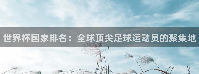英足总杯直播：世界杯国家排名：全球顶尖足球运动员的聚集地